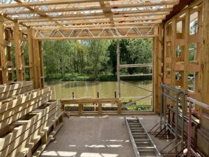 The view out on to a river